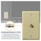 Newhouse Hardware 1-Port TV Cable Wall Plate, F Connector, for Coax Cable, Single Gang Video Wall Jack, Ivory, 5PK TVP-IV-05 - alternate 6